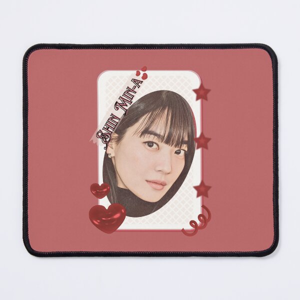 Item preview, Shin Min-a (신민아) Korean actress South Korean celebrity K-drama star Korean film  illustration Red Aesthetic Collage Design designed and sold by AJUNICE STUDIO.