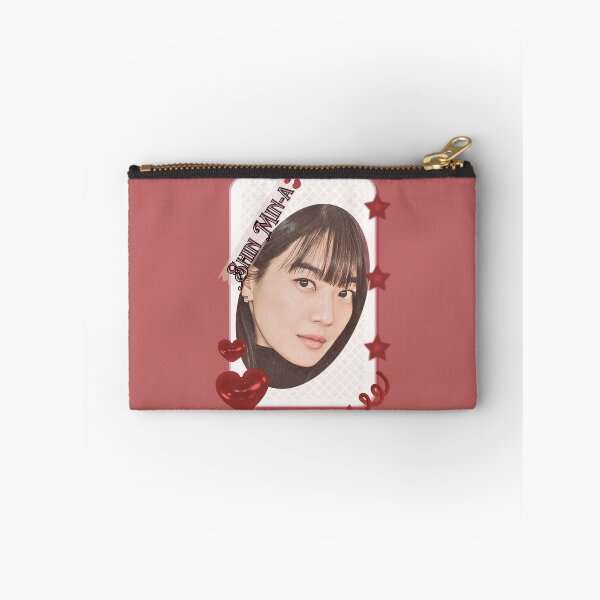 Item preview, Shin Min-a (신민아) Korean actress South Korean celebrity K-drama star Korean film illustration Red Aesthetic Collage Design designed and sold by AJUNICE STUDIO.