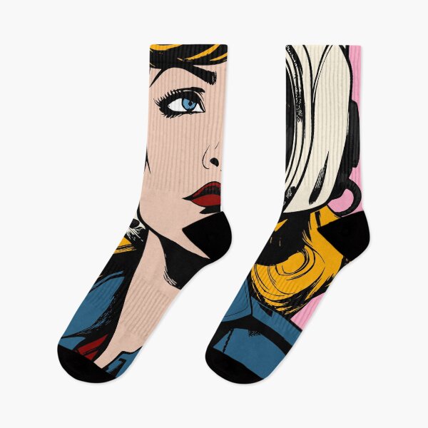 Item preview, Pop Art Female Pilot in Retro Aviator Helmet designed and sold by Design Atlas.
