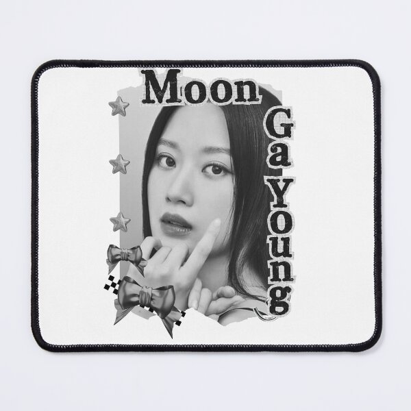 Item preview, Moon Ga-young Korean actress South Korean celebrity K-drama star Korean film n Black and White Collage Digital Art Portrait designed and sold by AJUNICE STUDIO.