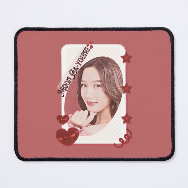 Item preview, Moon Ga-young Korean actress South Korean celebrity K-drama star Korean film  illustration Red Aesthetic Collage Design designed and sold by AJUNICE STUDIO.