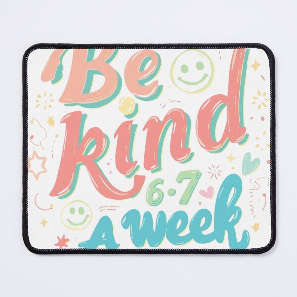 Item preview, Be Kind 6-7 Days A Week | Funny Positive Quote T-Shirt for Everyday Motivation designed and sold by GAIDREDA.