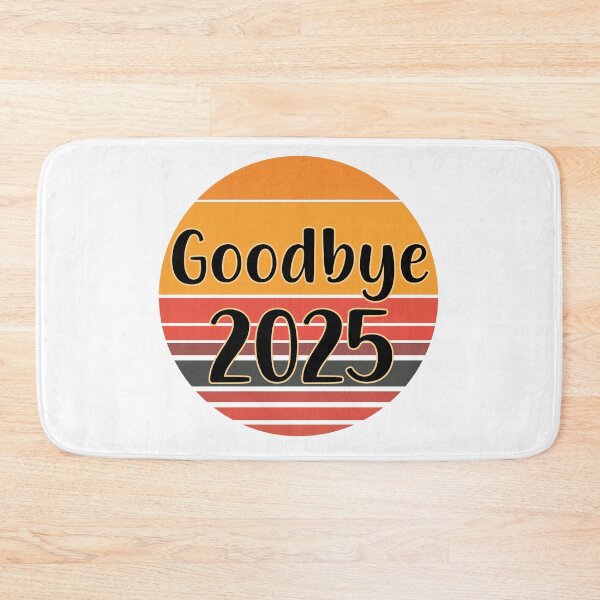 Item preview, Goodbye 2025 Retro Striped Sunset New Year T-Shirt Design designed and sold by Design-Pro-21.