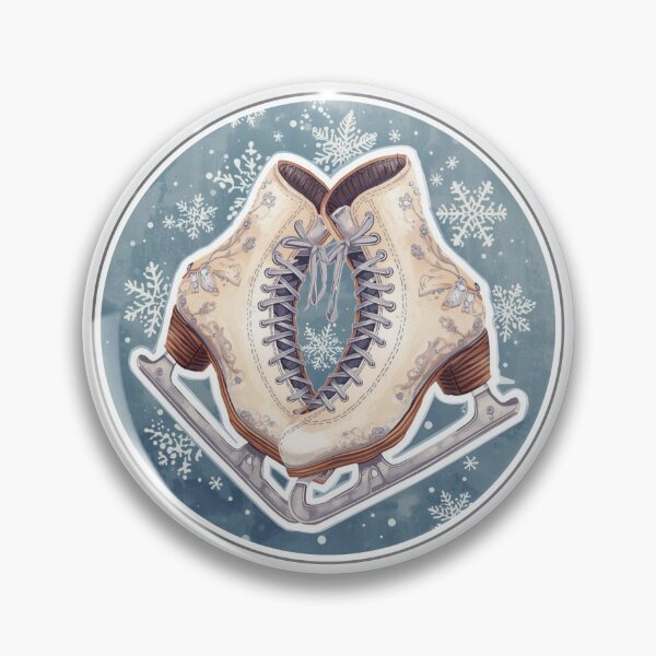 Item preview, Winter Sports Games Figure Skates Ice Dancing Sticker designed and sold by colorleafz.