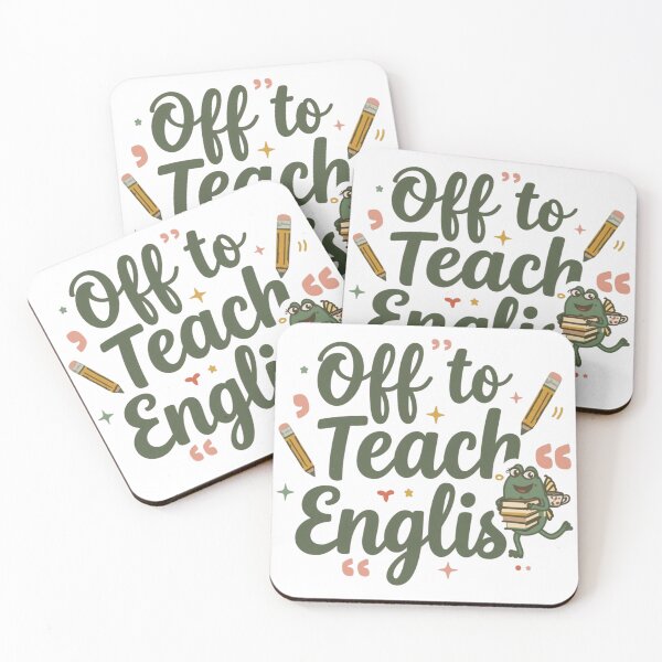 Item preview, Off to Teach English | Funny Teacher T‑Shirt for ESL, Language Teachers & Educators designed and sold by GAIDREDA.