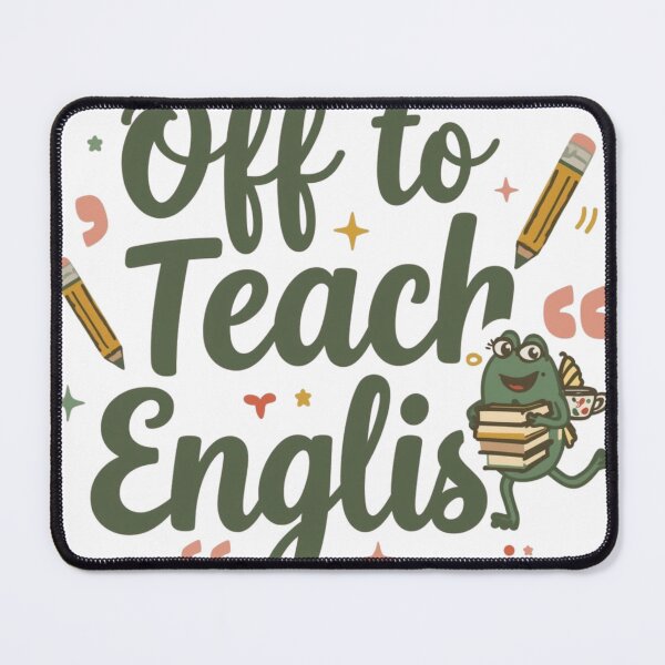 Item preview, Off to Teach English | Funny Teacher T‑Shirt for ESL, Language Teachers & Educators designed and sold by GAIDREDA.