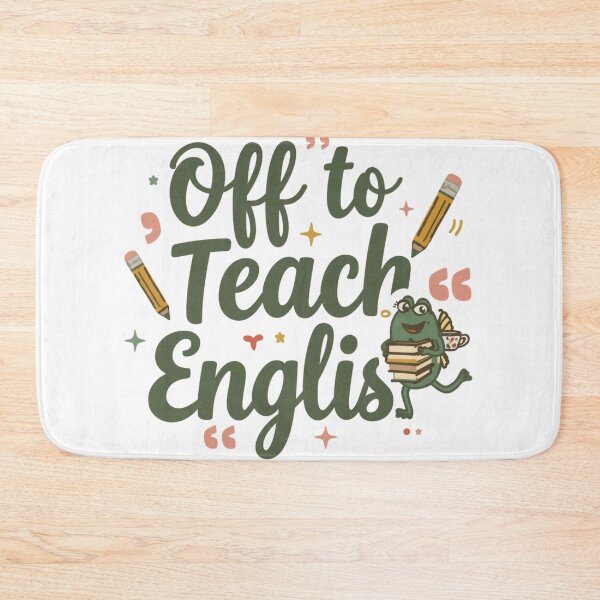 Item preview, Off to Teach English | Funny Teacher T‑Shirt for ESL, Language Teachers & Educators designed and sold by GAIDREDA.