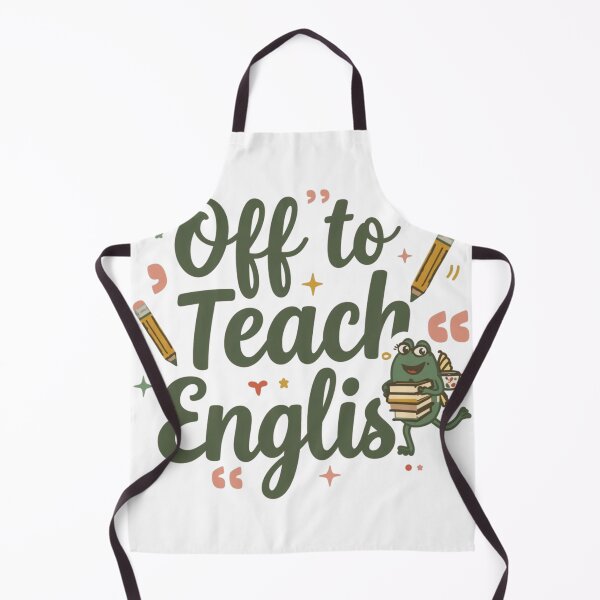 Item preview, Off to Teach English | Funny Teacher T‑Shirt for ESL, Language Teachers & Educators designed and sold by GAIDREDA.
