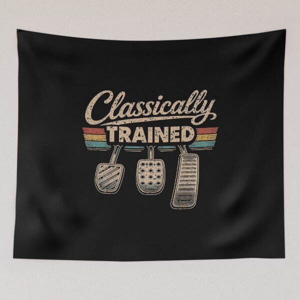 Item preview, Classically Trained Manual Car Pedals Driving Humor designed and sold by gear-posters.