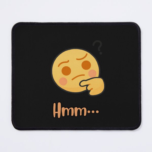 Item preview, Hmm… Thinking Mood – Relatable Cute Emoji Illustration designed and sold by hallwell.