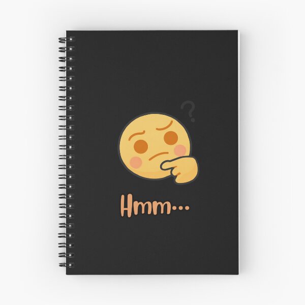 Item preview, Hmm… Thinking Mood – Relatable Cute Emoji Illustration designed and sold by hallwell.