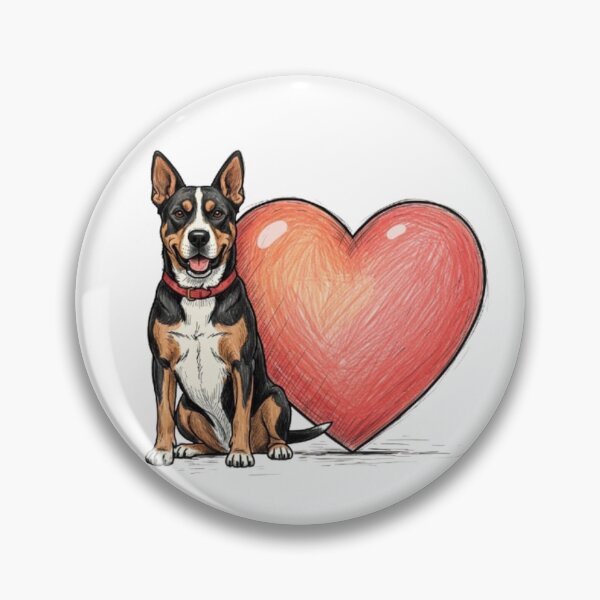 Item preview, Heart Guardian Dog designed and sold by PetJoyPrintsCO.