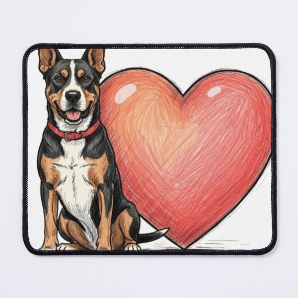 Item preview, Heart Guardian Dog designed and sold by PetJoyPrintsCO.
