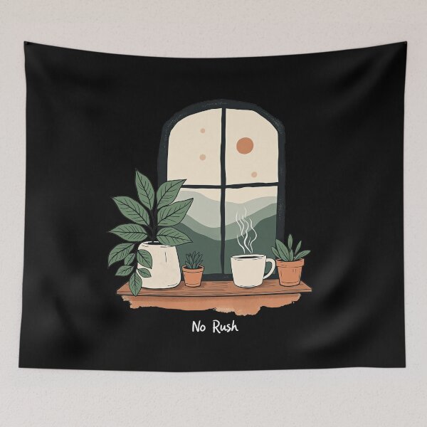 Item preview, No Rush Simple Living designed and sold by MooonTees.