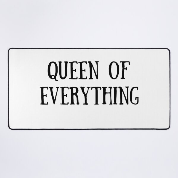 Item preview, Queen of Everything in Black – Bold Empowering Typography Art designed and sold by KirstenJRenfroe.
