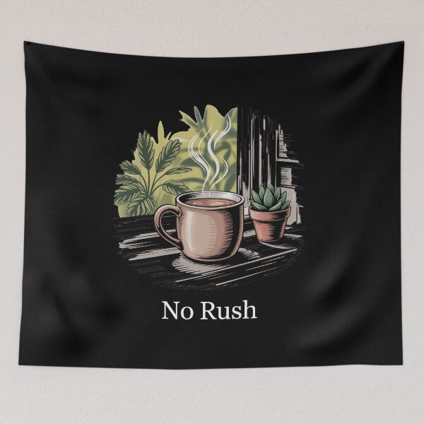 Item preview, No Rush Simple Living designed and sold by MooonTees.