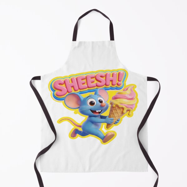 Item preview, Sheesh Blue Mouse Ice Cream Cartoon Illustration designed and sold by Zippy Creation.