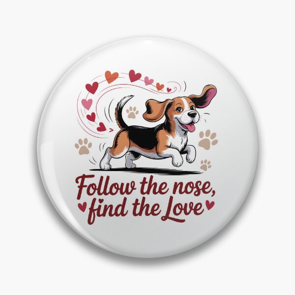 Item preview, Beagle Valentine Quote Follow the Nose Find the Love designed and sold by MuniraWearify.