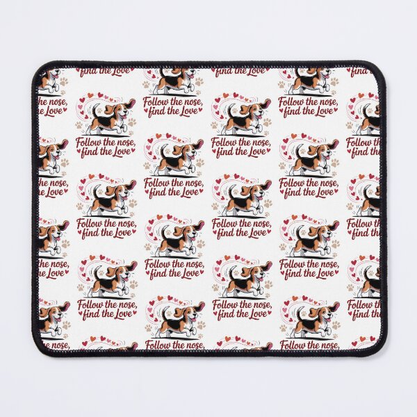 Item preview, Beagle Valentine Quote Follow the Nose Find the Love designed and sold by MuniraWearify.