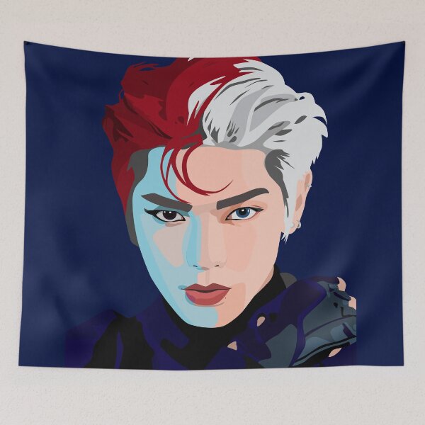 Item preview, Taeyong of NCT 127 in a stunning vector digital portrait. designed and sold by Aome22.