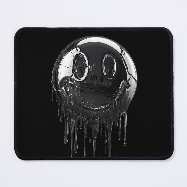 Item preview, Melting chrome smiley face 1 designed and sold by Neon G.
