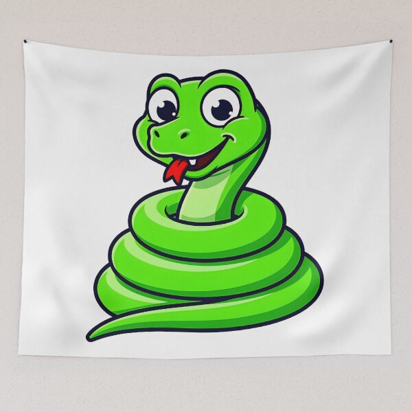 Item preview, Green snake designed and sold by Uglyandcute.