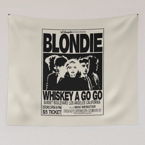 Item preview, blondie, bowie, whiskey, whiskey a go go LA designed and sold by Captain Banjo.