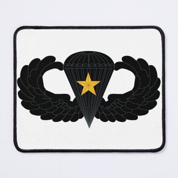 Item preview, Badge - Army - Parachutist - Basic - 1 Combat Star - Black - Metal - 1 X 300 designed and sold by Military Insignia Products.