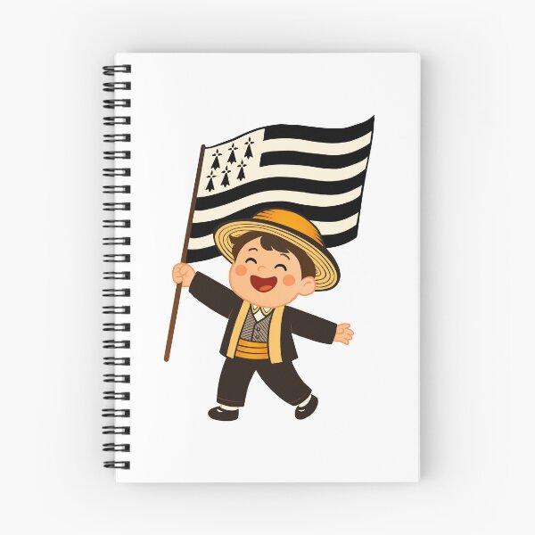 Item preview, Cute happy Breton boy with flag of Brittany designed and sold by 1enchik.