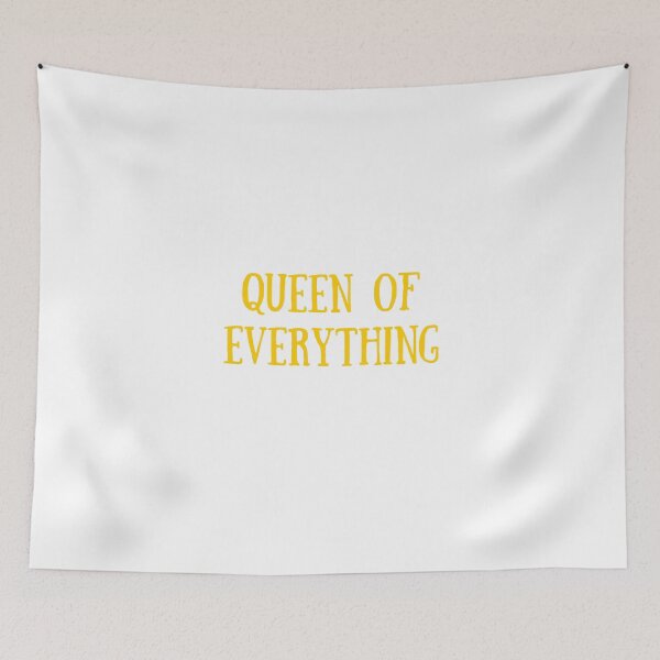 Item preview, Queen of Everything in Yellow – Bold Empowering Typography Art designed and sold by KirstenJRenfroe.