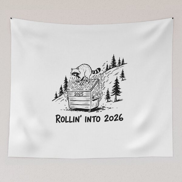 Item preview, Rollin' Into 2026 For Raccoon Lovers designed and sold by artcultreone.