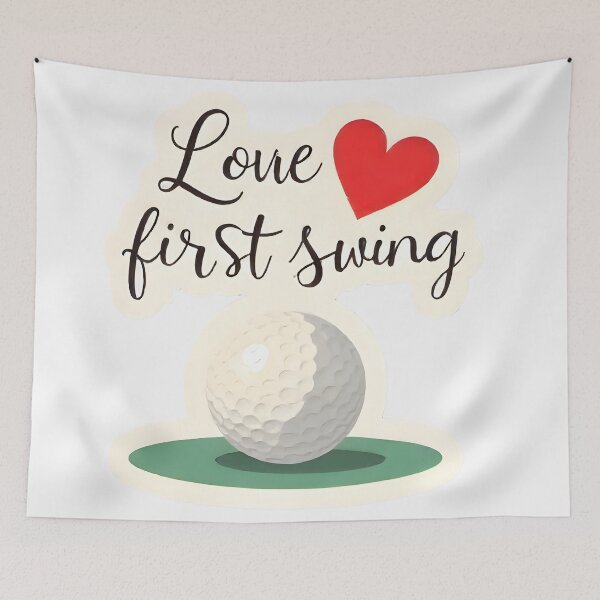 Item preview, Love at first swing - Romantic Golf Quote designed and sold by MKV Design.