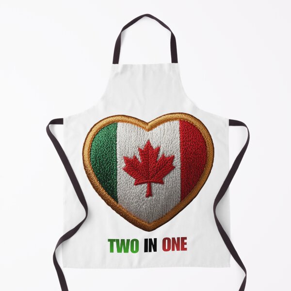Item preview, Italian Canadian Heart - Two In One Embroidery Style designed and sold by PI-Global.
