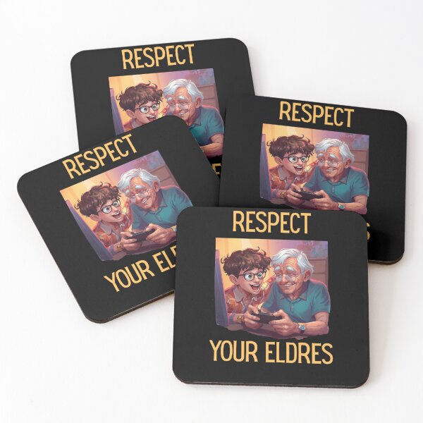Item preview, Respect Your Elders Gaming Control Retro designed and sold by StaticMood.