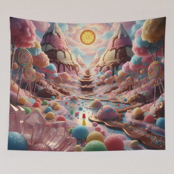 Item preview, Sweet Land of Plenty – Fantasy Landscape Made of Sweets designed and sold by PeyotePuzzles.
