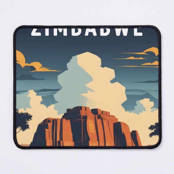 Item preview, Zimbabwe Africa Retro Vintage Travel Design designed and sold by TravelersGems.