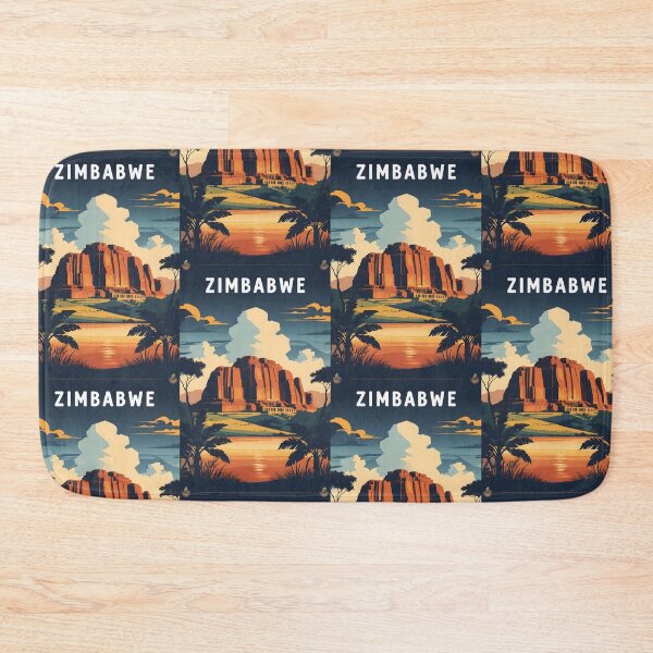 Item preview, Zimbabwe Africa Retro Vintage Travel Design designed and sold by TravelersGems.