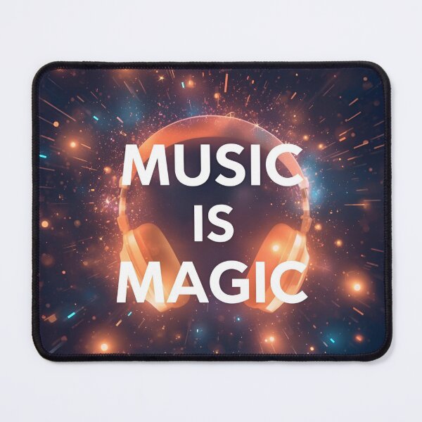 Item preview, Music is Magic – headphones releasing glowing sparkles 3 designed and sold by Neon G.