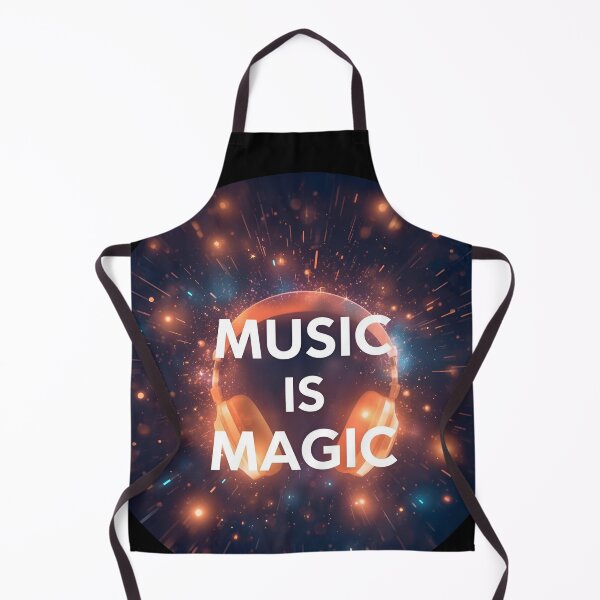 Item preview, Music is Magic – headphones releasing glowing sparkles 3 designed and sold by Neon G.