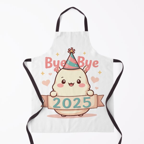 Item preview, Bye Bye 2025 Cute Party Character Hearts Stars New Year Design designed and sold by Design-Pro-21.