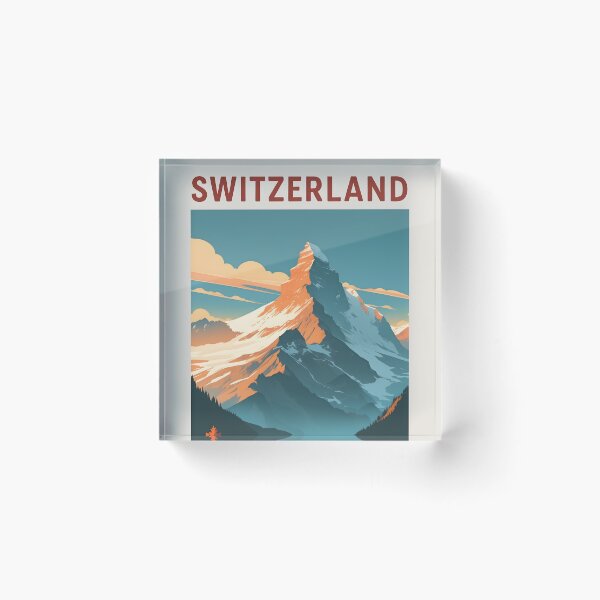 Item preview, Switzerland Retro Vintage Travel Design designed and sold by TravelersGems.