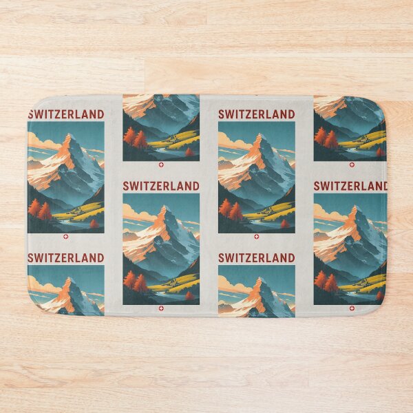 Item preview, Switzerland Retro Vintage Travel Design designed and sold by TravelersGems.