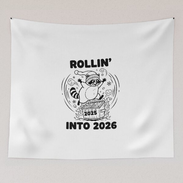 Item preview, Rollin' Into 2026 For Raccoon Lovers designed and sold by artcultreone.