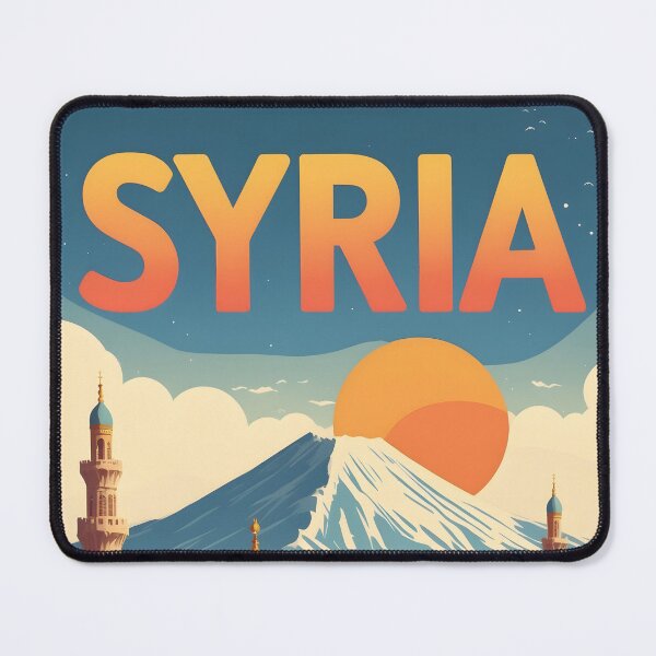 Item preview, Syria Retro Vintage Travel Design designed and sold by TravelersGems.
