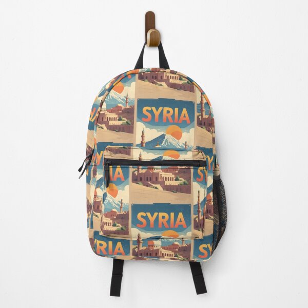 Item preview, Syria Retro Vintage Travel Design designed and sold by TravelersGems.