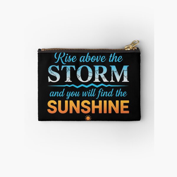 Item preview, Rise Above the Storm Find the Sunshine Motivational Quote designed and sold by DraftNDreamShop.