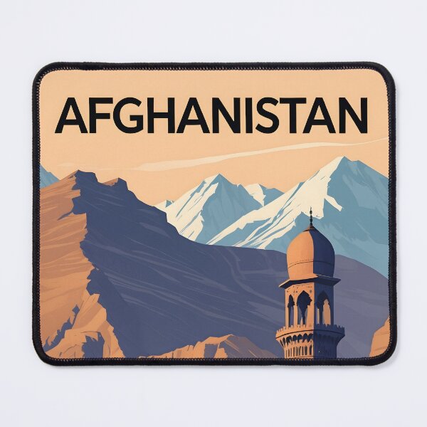 Item preview, Afghanistan Retro Vintage Travel Design designed and sold by TravelersGems.
