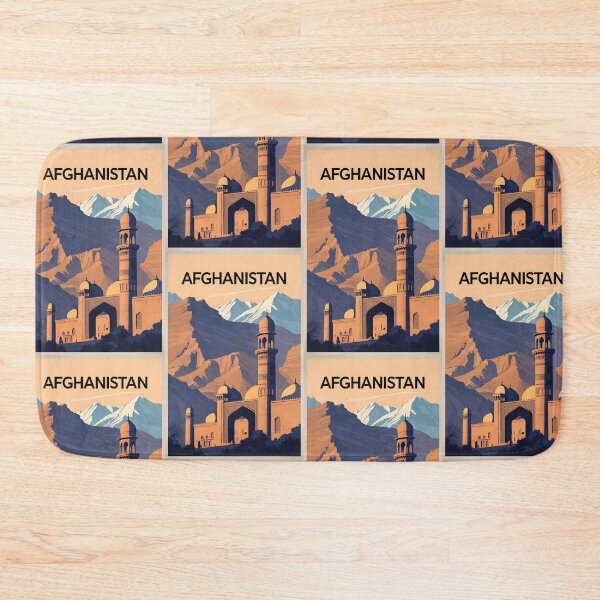 Item preview, Afghanistan Retro Vintage Travel Design designed and sold by TravelersGems.