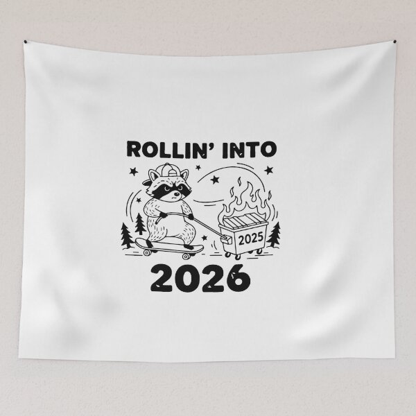 Item preview, Rollin' Into 2026 For Raccoon Lovers designed and sold by artcultreone.