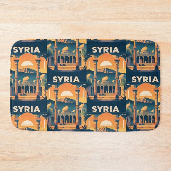 Item preview, Syria Retro Vintage Travel Design designed and sold by TravelersGems.